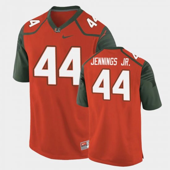 #44 Bradley Jennings Jr. Replica Miami College Football Men\'s Orange Jersey 122988-619