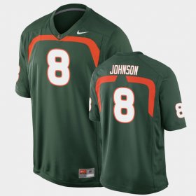 #8 Duke Johnson Game Miami College Football Men's Green Jersey 944118-566