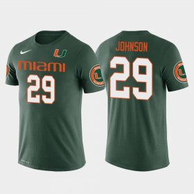 #29 Duke Johnson Future Stars Miami Football Men Green T-Shirt 768727-913