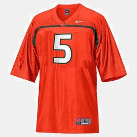 #5 Andre Johnson College Football Miami Men's Orange Jersey 799273-321