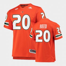 #20 Ed Reed College Football Hurricanes Alumni Mens Orange Jersey 759258-925