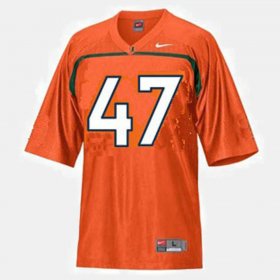 #47 Michael Irvin College Football Miami Mens Orange Jersey 447631-179