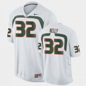 #32 Nyjalik Kelly Game Miami Hurricanes Men White Jersey 202706-355