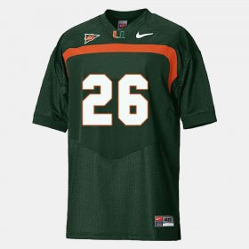 #26 Sean Taylor College Football University of Miami Youth Green Jersey 658134-422