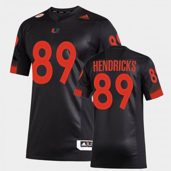 #89 Ted Hendricks College Football Miami Miami Nights 2.0 Premier Strategy Mens Black Jersey 354073-818