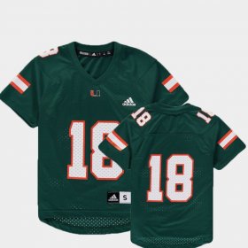 #18 College Football Hurricanes Replica Youth Green Jersey 766574-275
